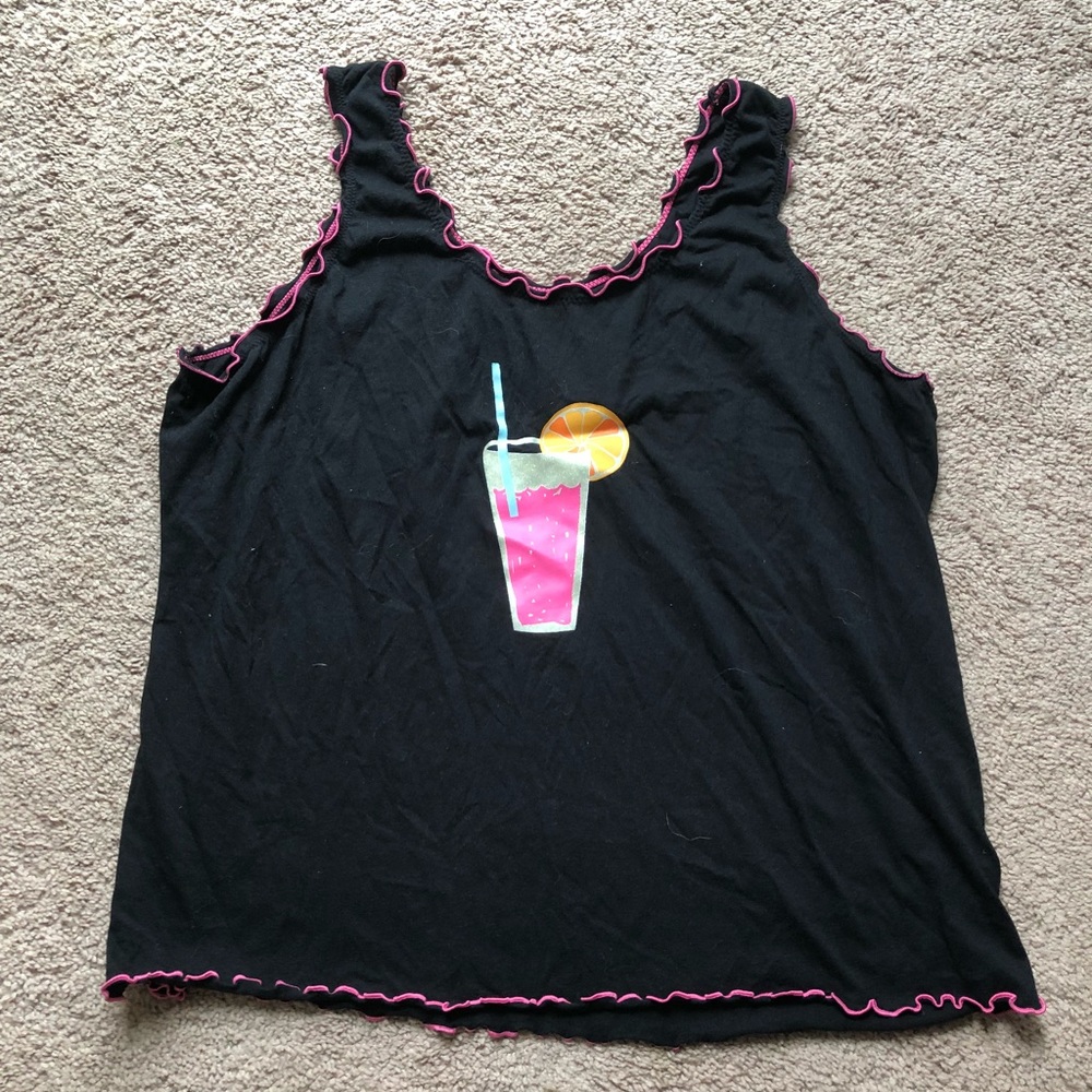 Black tank top